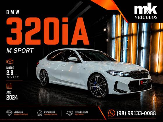 BMW 320i 2.0 16V TURBO FLEX M SPORT AUTOMÁTICO BMW 320i 2.0 16V TURBO FLEX M SPORT AUTOMÁTICO